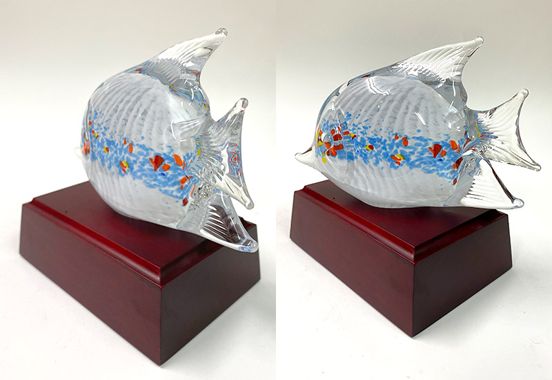 春池玻璃 多彩魚(白/青彩) 精裝盒